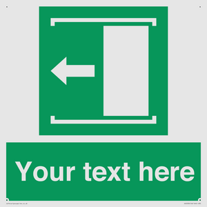 Custom Slide to Open Sign